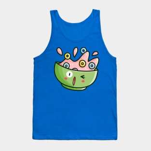 Kawaii Cereal Bowl Tank Top